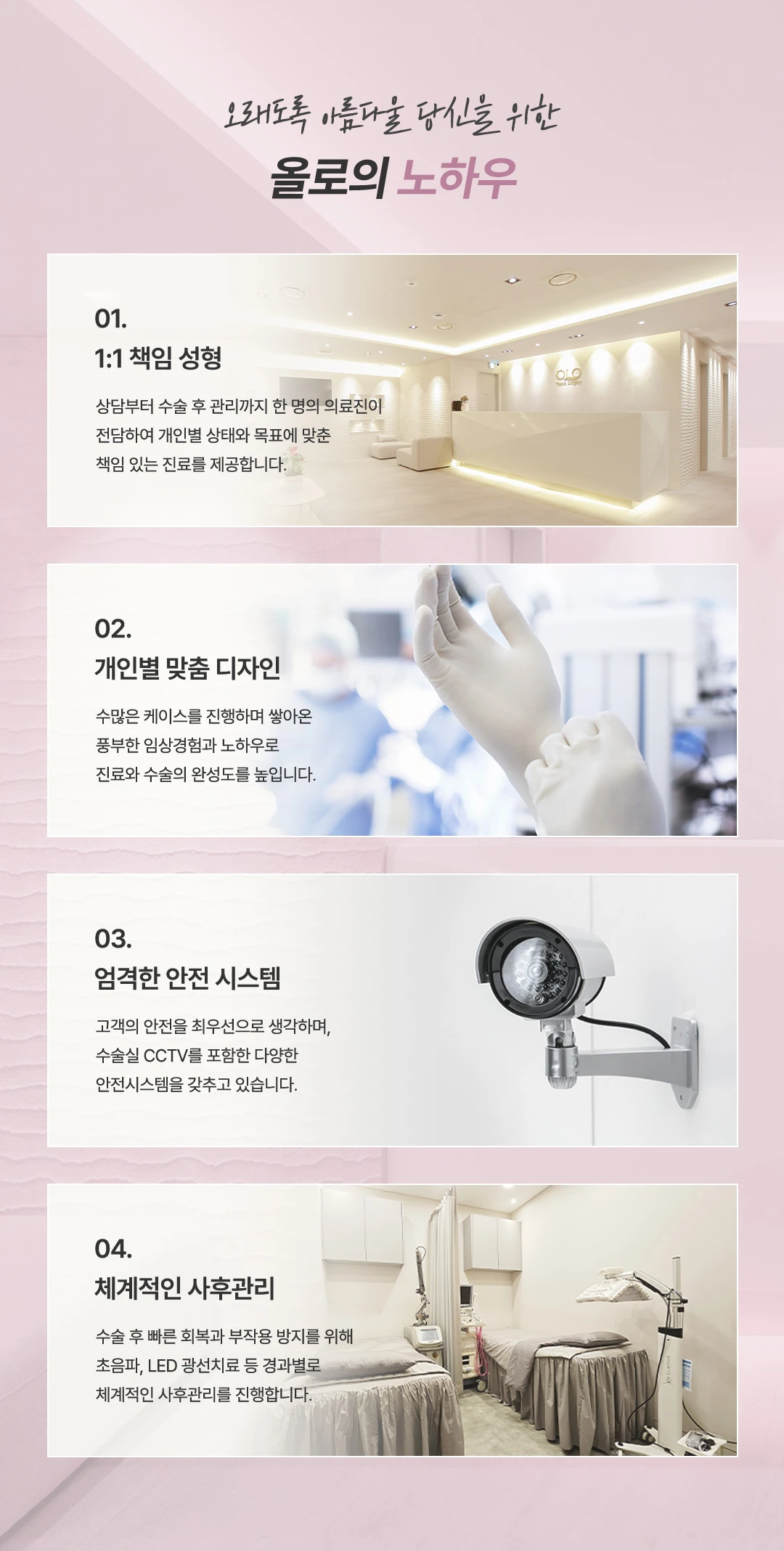 올로의 진료와 관리